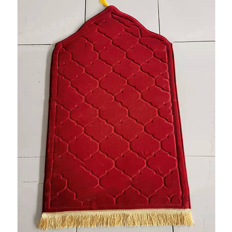 Irregular Worship Mat Red 65x110cm