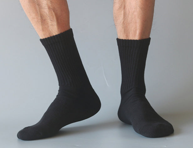 Cotton Thickened Socks Loose Towel Athletic Socks Black 40to43