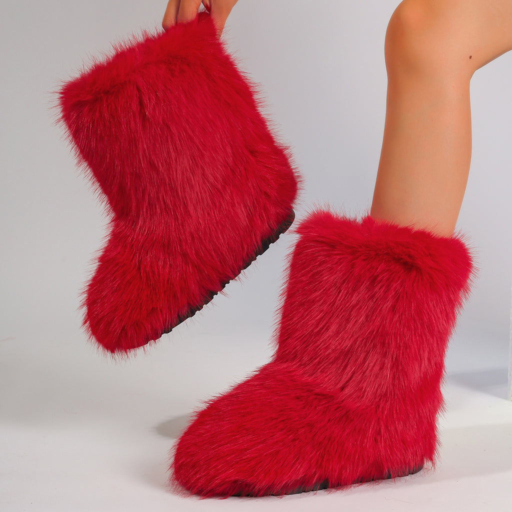 Snow Boots Middle Furry Boots