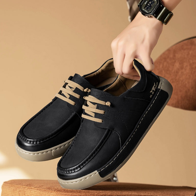 Leather Business Casual British Slip-on Shoes