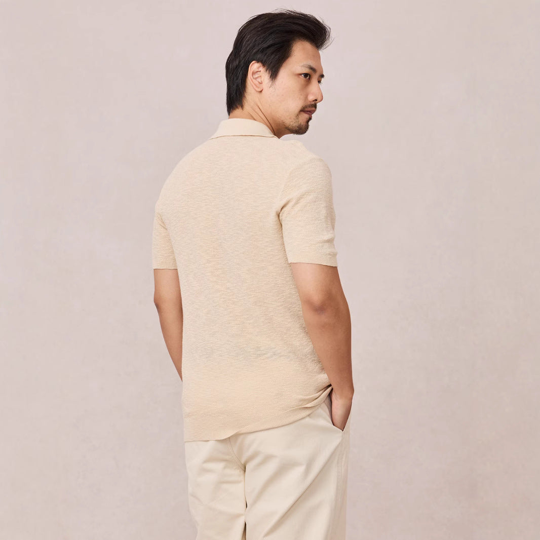 Mens Slim-fit Business Polo Shirt