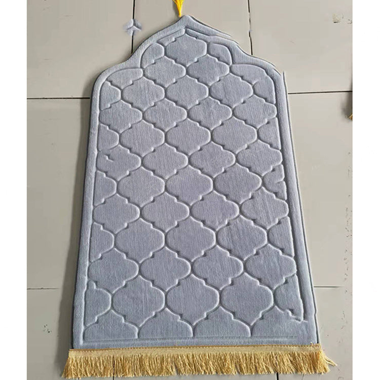 Irregular Worship Mat Light Grey 65x110cm