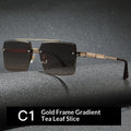 Mens Vintage Versatile Driving Sunglasses C1 Gold Frame