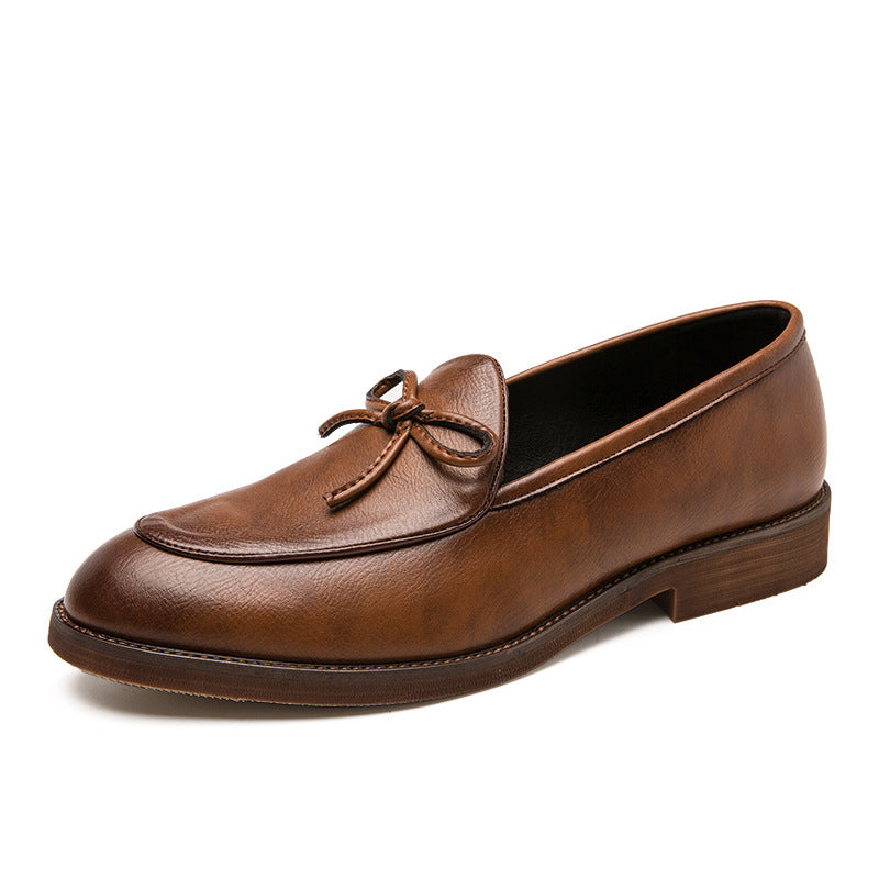 Business Leather British Casual Shoes Brown