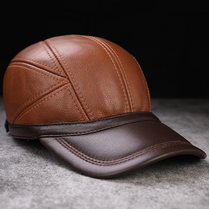 First Layer Leather Baseball Cap