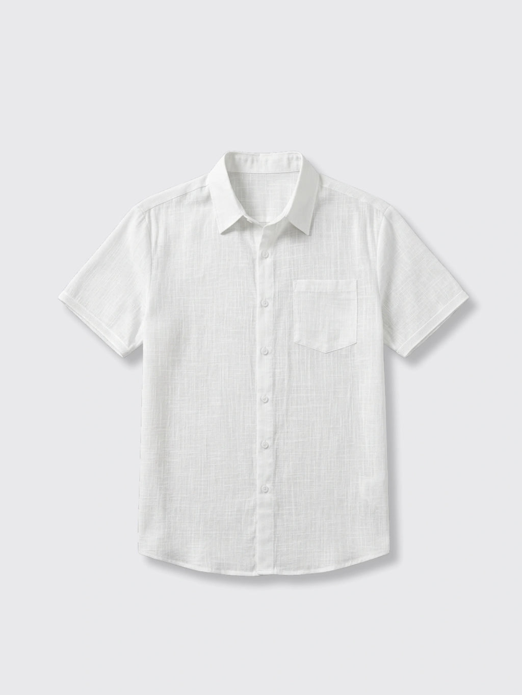 Cotton Shirt With A Pocket White