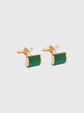 Fashion Emerald Green Opal Cufflink