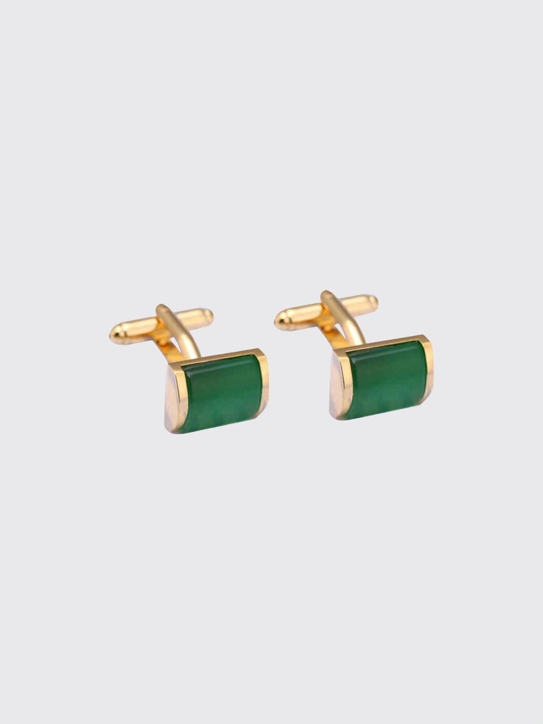 Fashion Emerald Green Opal Cufflink