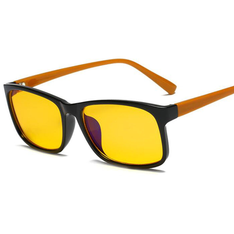 Anti-blue glasses student glasses Yellow Leg Yellow