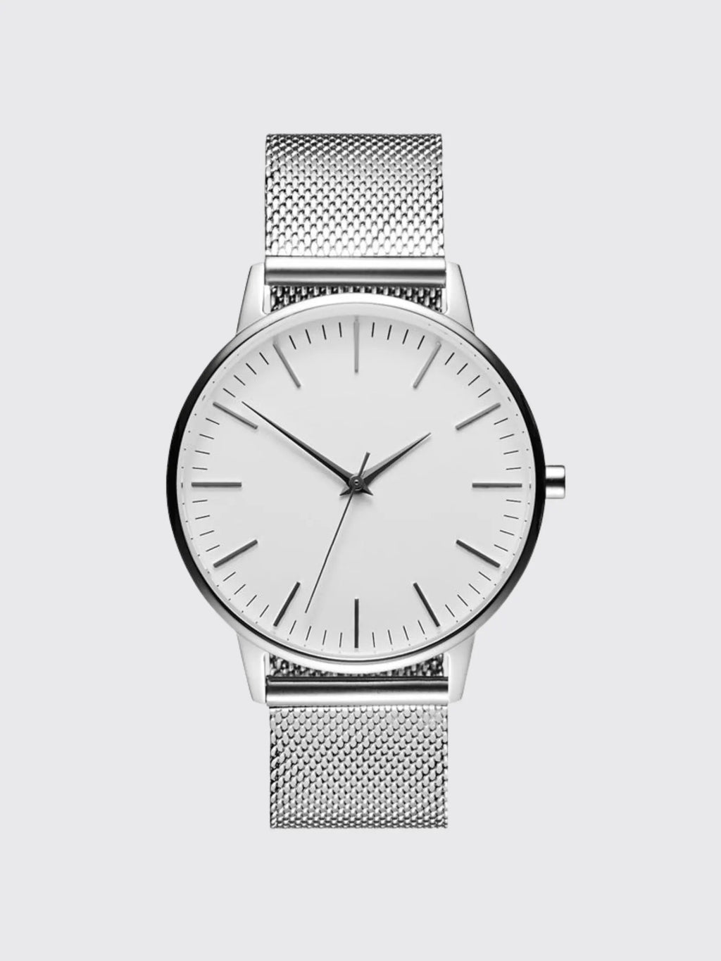 Casual Ultra-thin Fashion Quartz Watch With A Metal Mesh Band