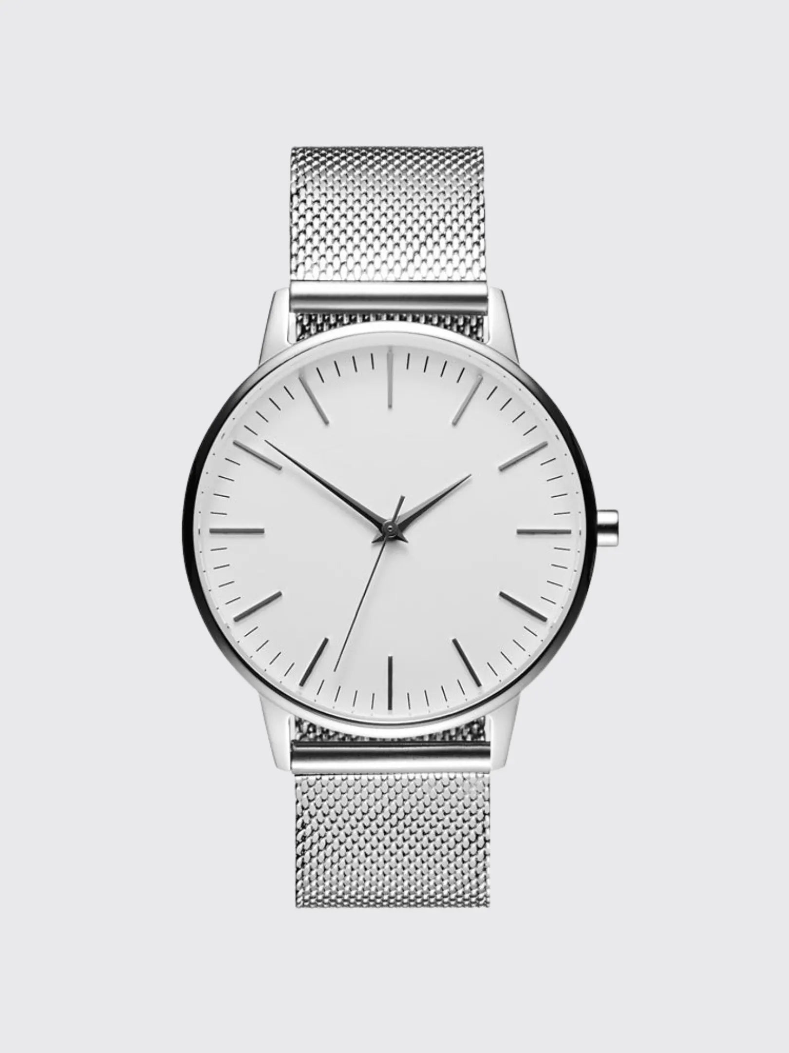 Casual Ultra-thin Fashion Quartz Watch With A Metal Mesh Band