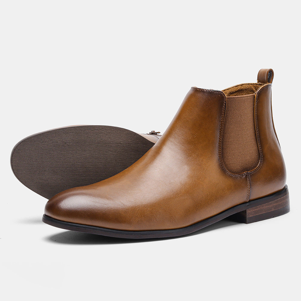 Plus Size Chelsea Boots Brown DX214