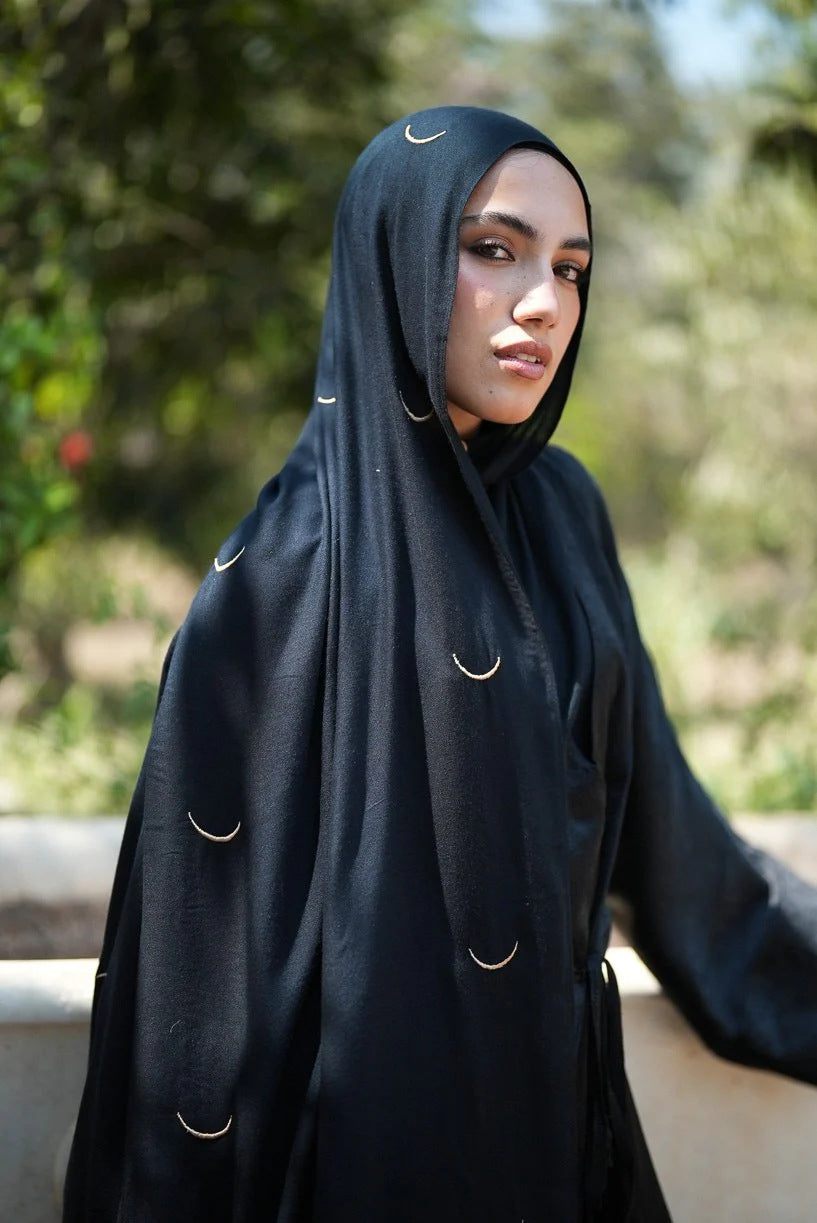 Satin Hijab Printed Shawl Headscarf 45style Above 175cm