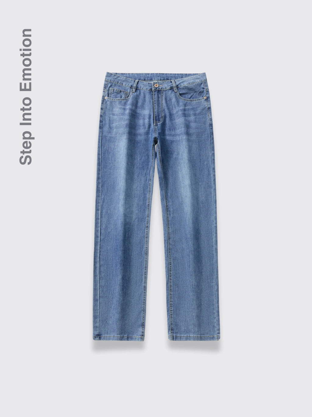 Cool-feeling Ice Silk Jeans For Men Blue 28