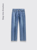 Cool-feeling Ice Silk Jeans For Men Blue 28