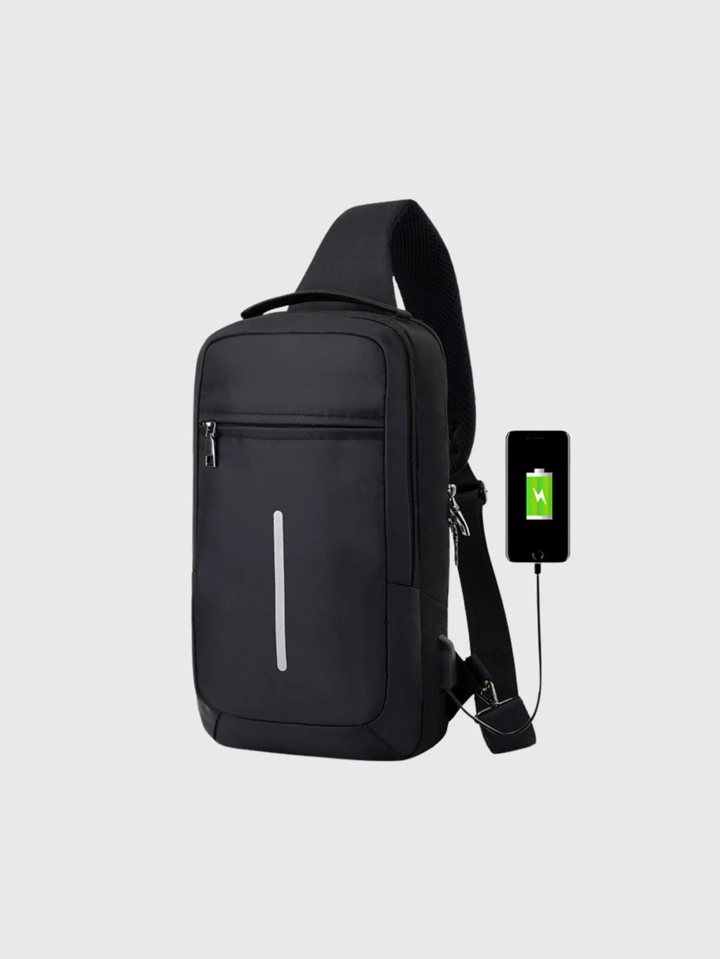 Anti-theft USB charging chest bag with you