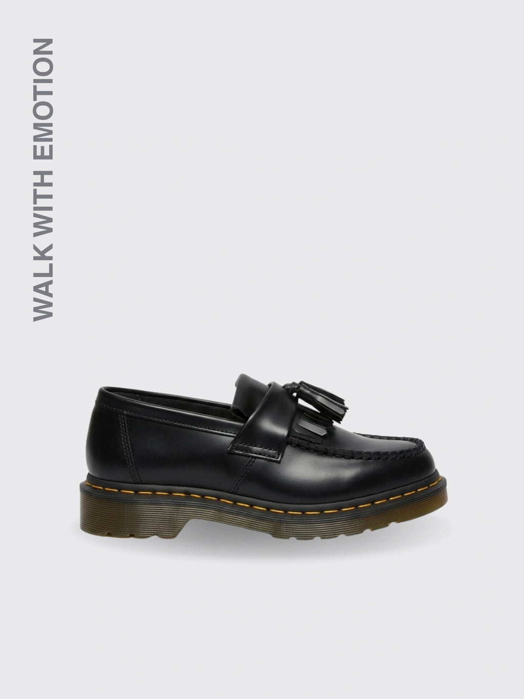 Leather Tassel British Loafers Black 35
