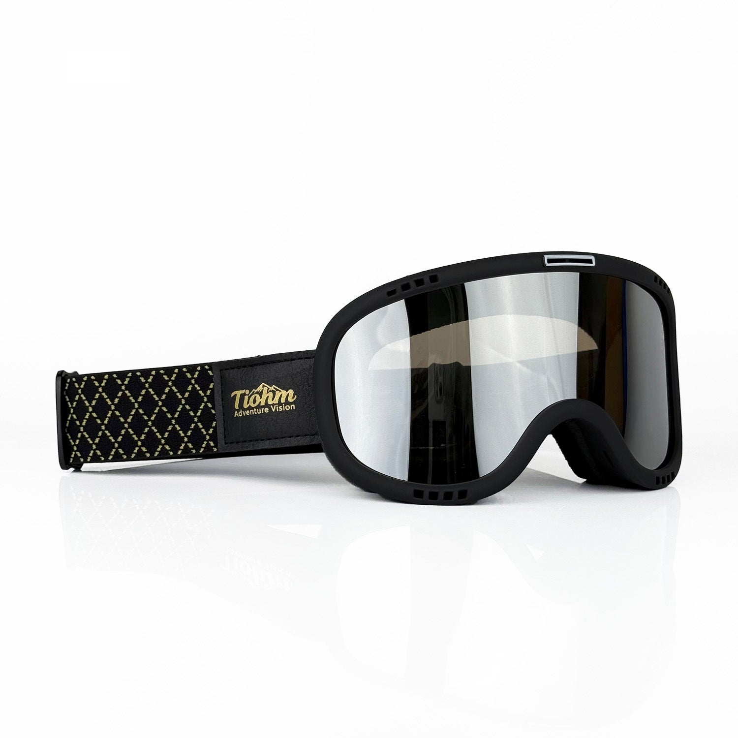 Motorcycle Goggles For Nearsighted Riders High-definition Large Lens Breathable And Windproof Black Silver