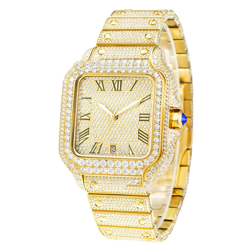 Clarity Moissanite Stainless Steel Watch