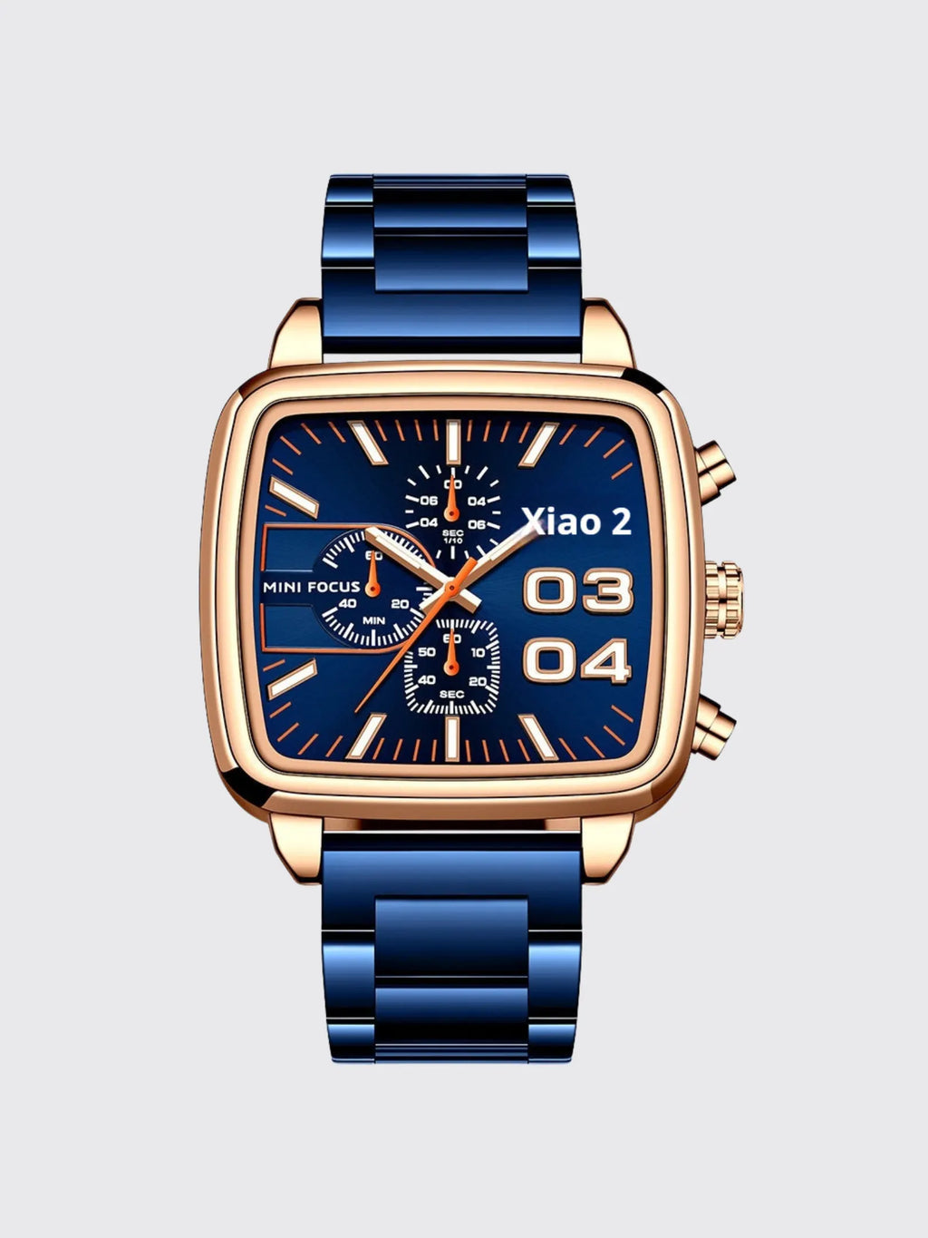 Mens Multifunctional Waterproof Quartz Watch