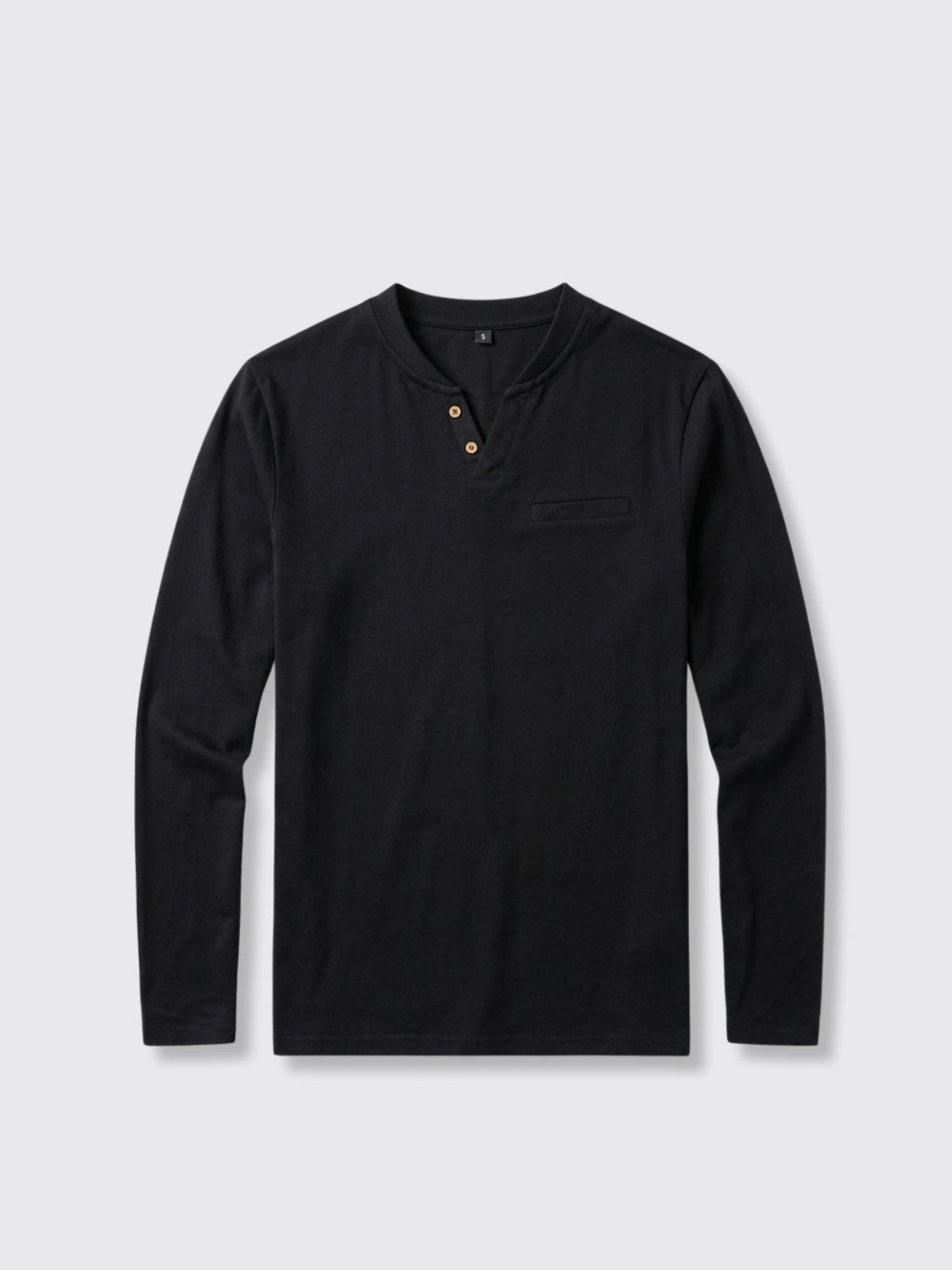 V Neck Slim Fit Base Layer Shirt Black L