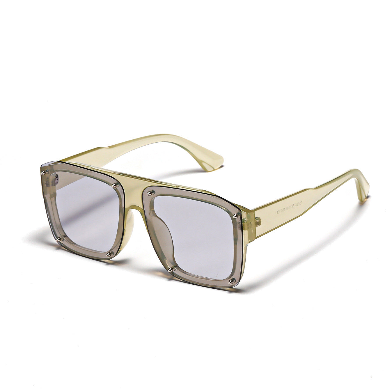 Stylish Oversized Frame Glasses For Men Light Blue Sheet