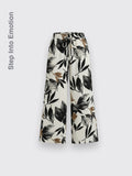 Bohemian Style Floral Print Pants Multicolor 2XL