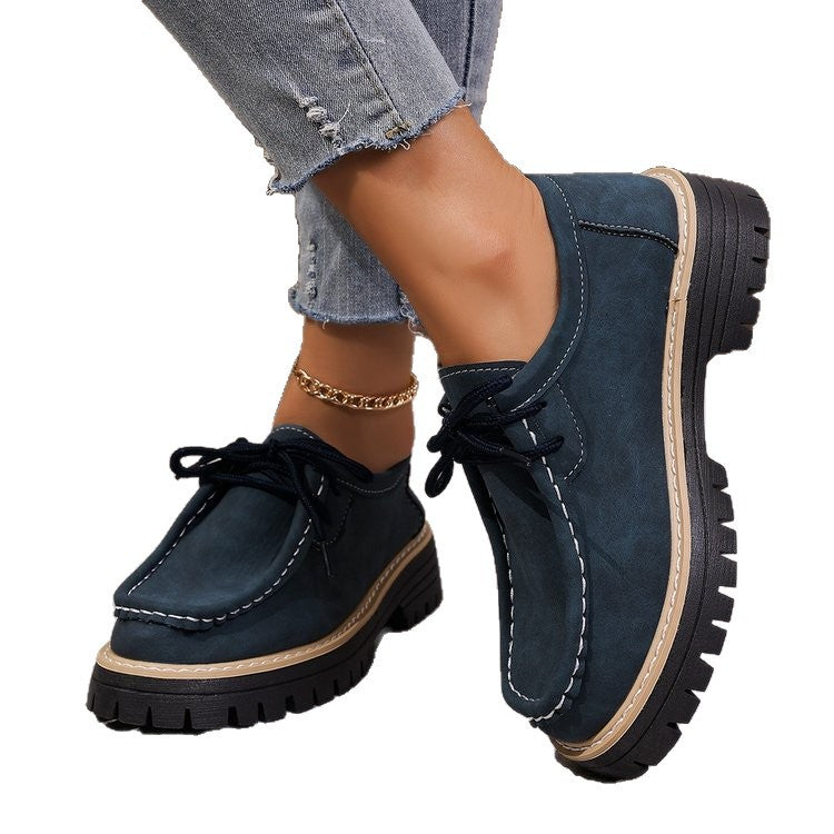 Lace-up British-style Loafers