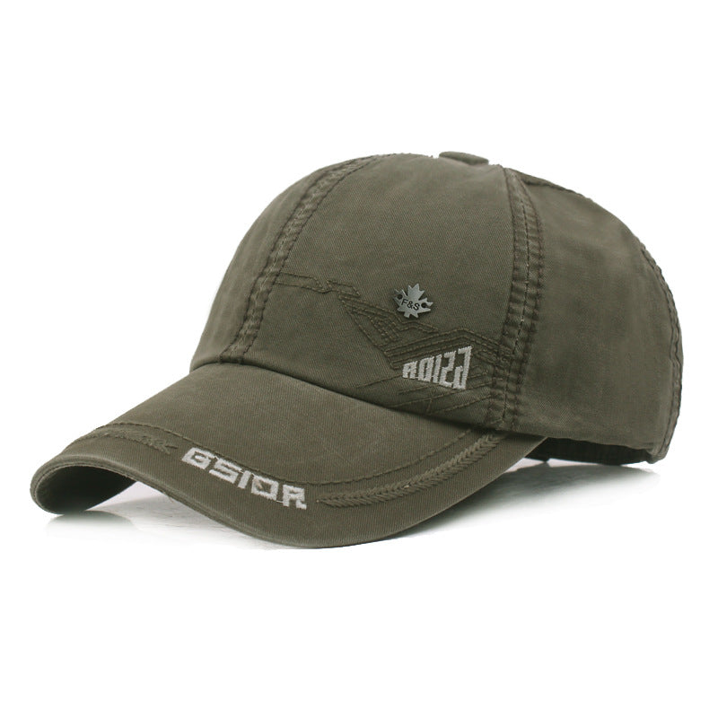 Peaked Cotton Baseball Cap