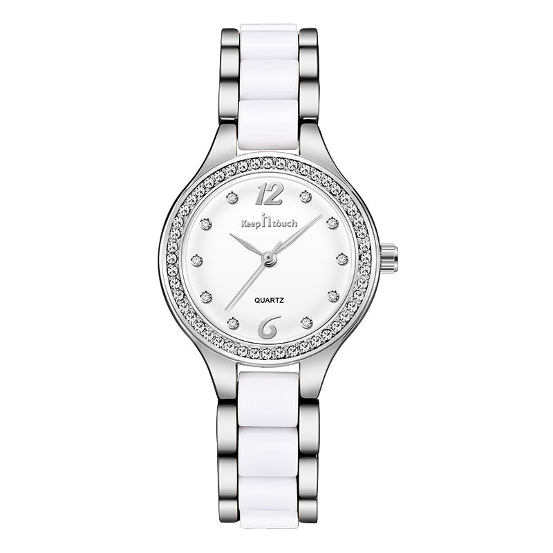 Women Watch Luxury Quartz Female Wrist Watches Silver