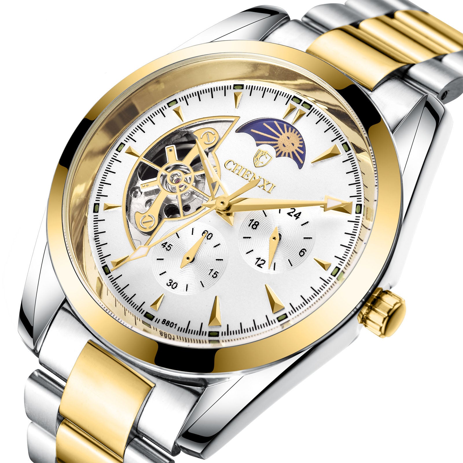 Men's Business Mechanical Watch White