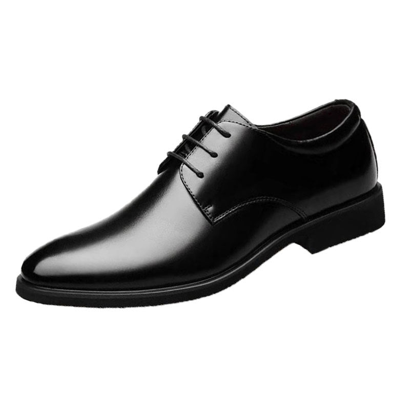 Mazefeng Men Leather Shoes Casual Top Quality Oxfords Men Genuine Leather Dress Shoes Business Formal Shoe Plus Size Wedding 44 Black