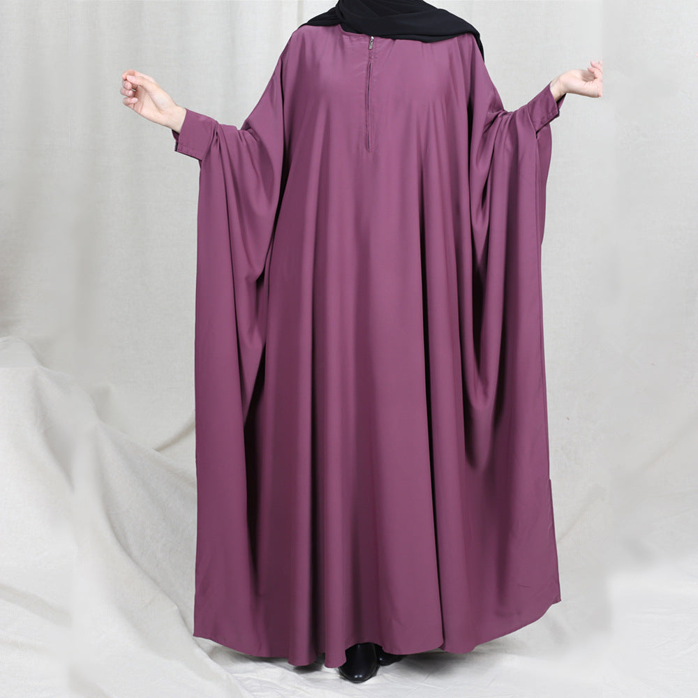 Hijab Dress Prayer Garment Jilbab Abaya Purple One size