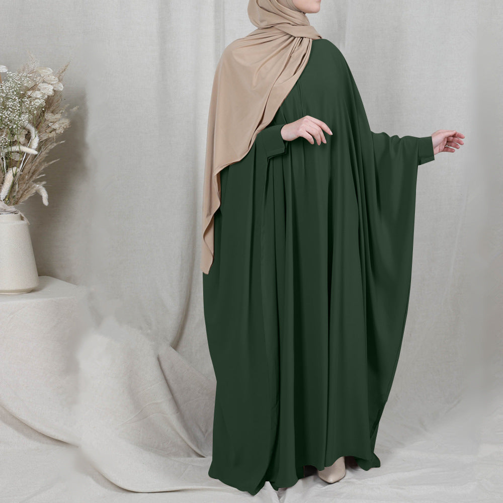 Hijab Dress Prayer Garment Jilbab Abaya Dark Green One size