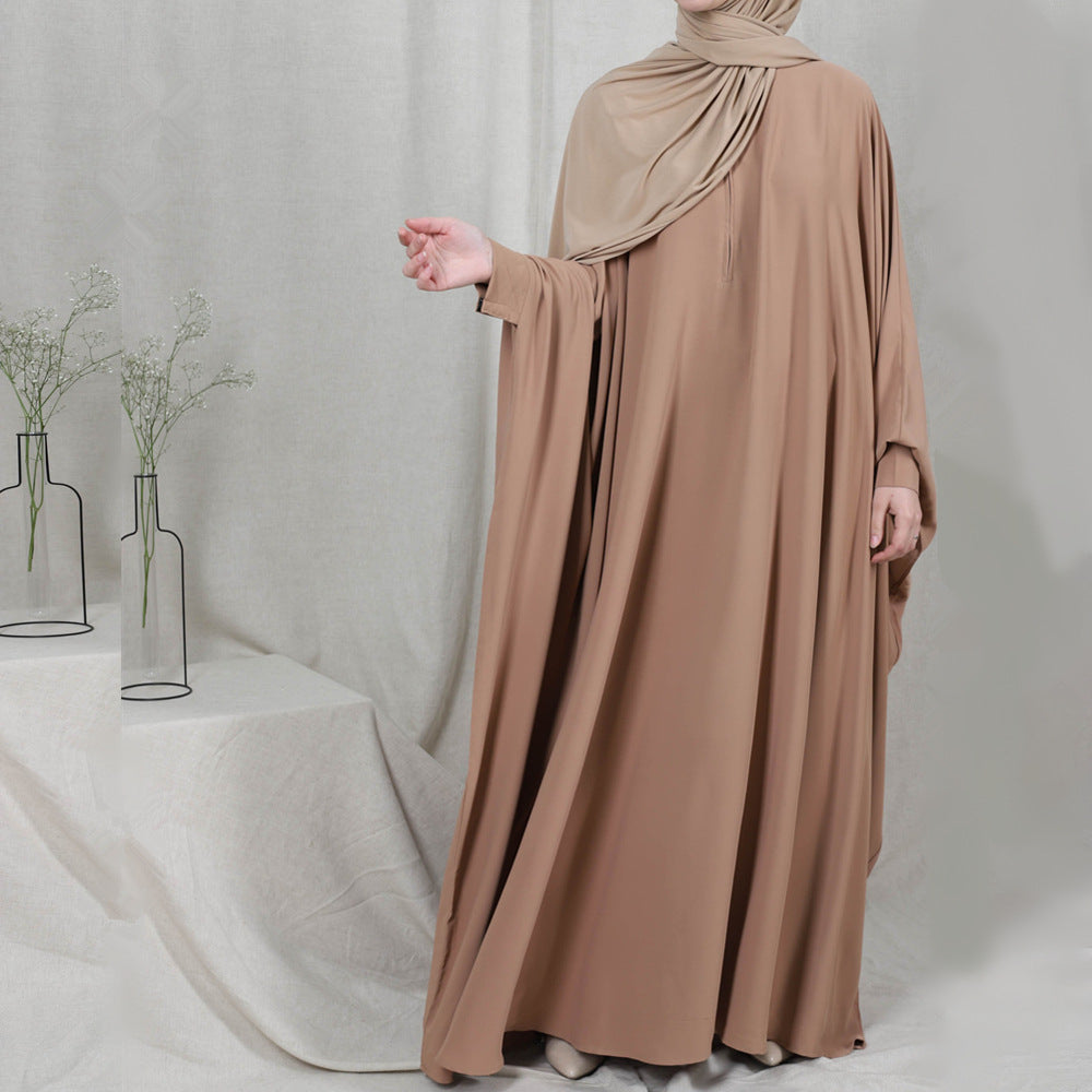 Hijab Dress Prayer Garment Jilbab Abaya Khaki One size
