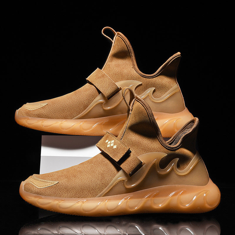 Men's Leather Sneakers Golden sand