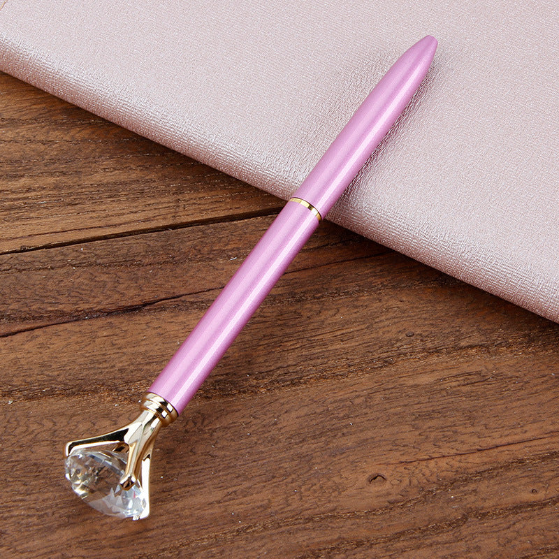 Metal Ballpoint Pen Light Purple Big drill pen 1.0