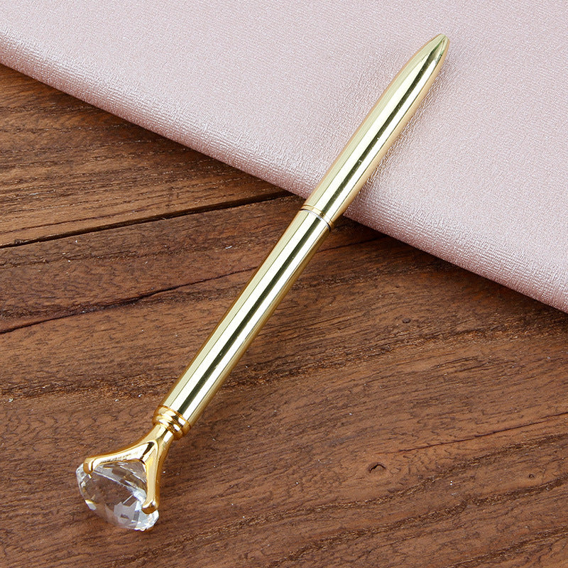 Metal Ballpoint Pen Gilded Big drill pen 1.0