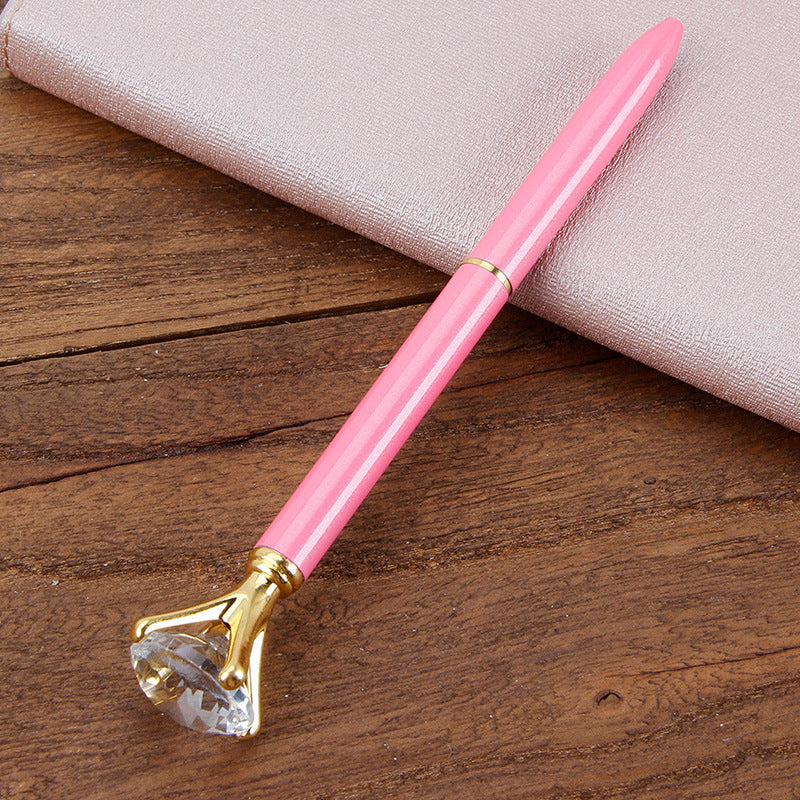 Metal Ballpoint Pen Pink Big drill pen 1.0