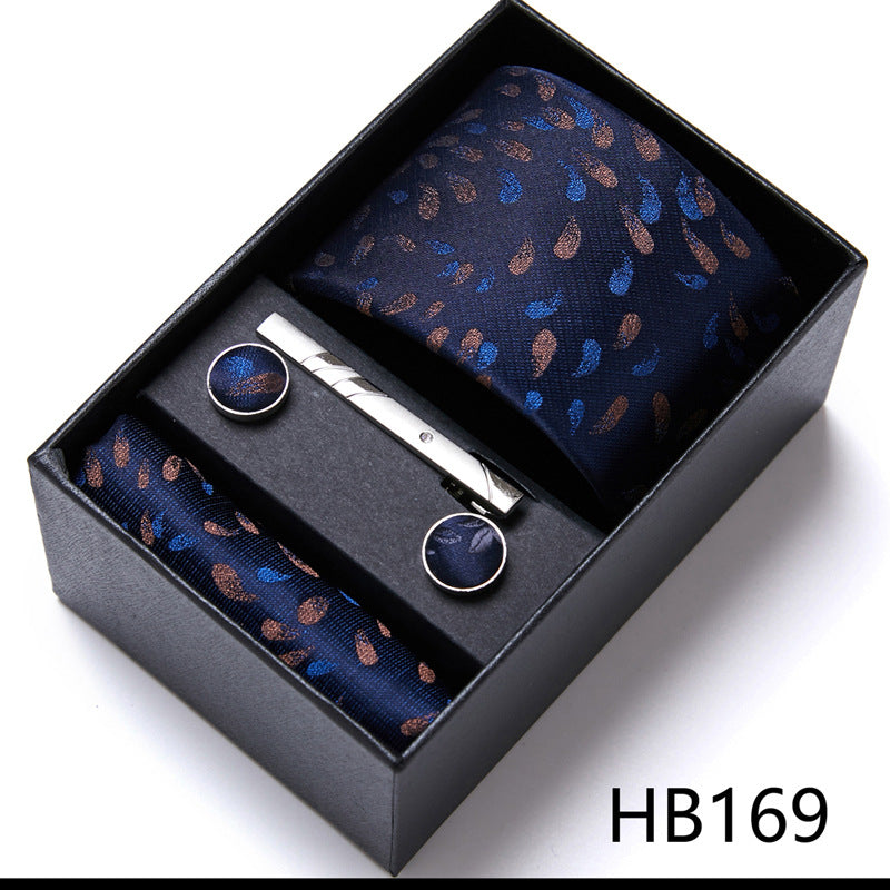 Men'S Tie Six-Piece Suit Gift Box Group Tie Business Formal Wedding Tie 4 Style