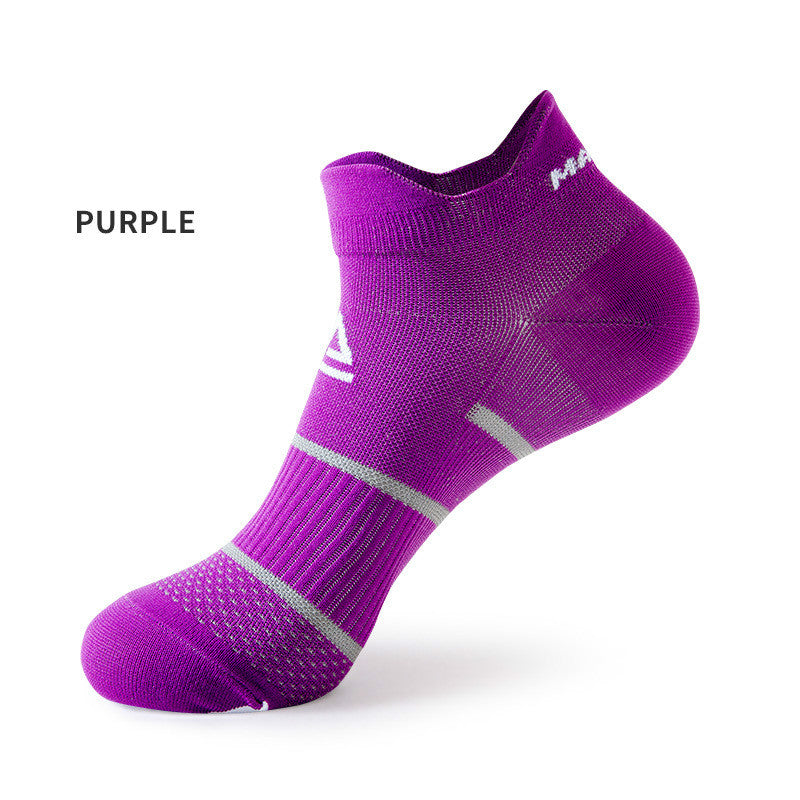 Socks Men And Women Shallow Mouth Socks Thin Socks Purple