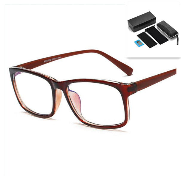 Anti-blue glasses student glasses Brown pack set