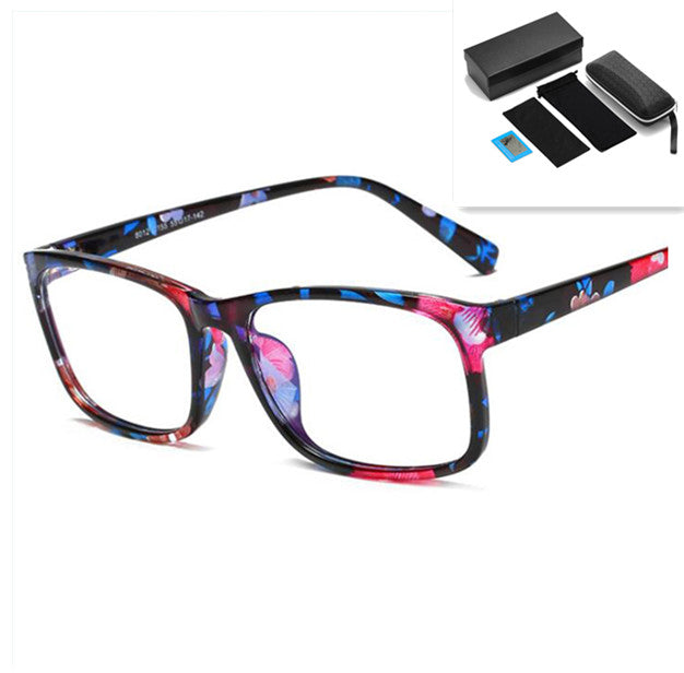 Anti-blue glasses student glasses Floral pack set