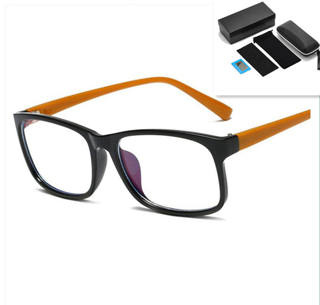 Anti-blue glasses student glasses Yellow Leg pack set