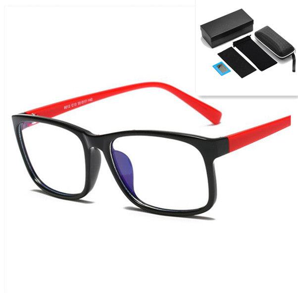 Anti-blue glasses student glasses Red LEG pack set