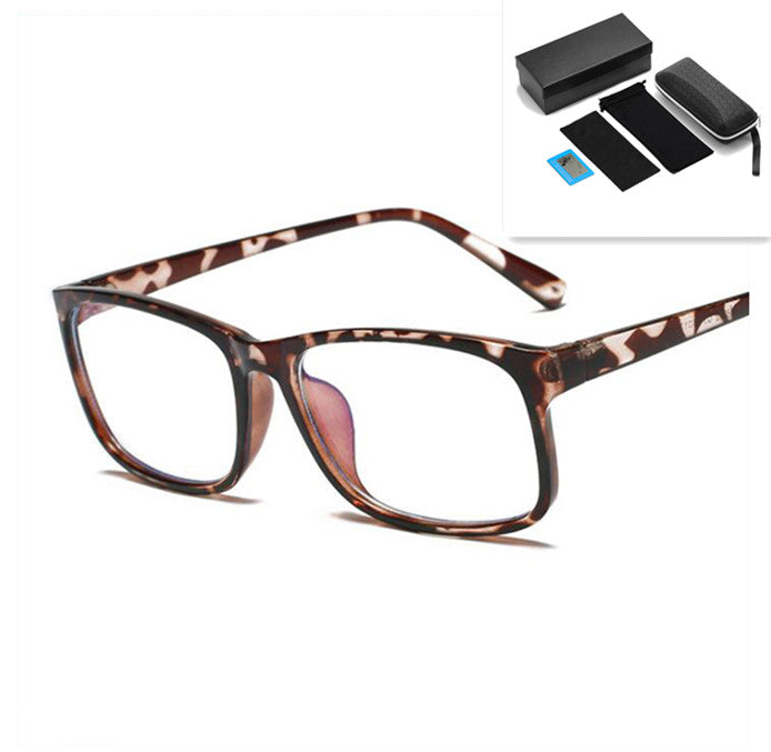 Anti-blue glasses student glasses Leopard pack set