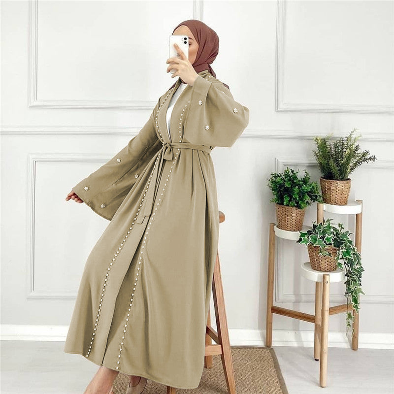 Eid Kaftan Moroccan Abaya Beige