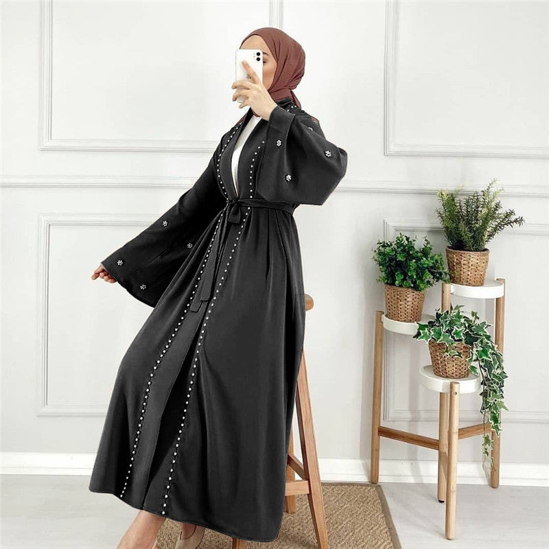 Eid Kaftan Moroccan Abaya Black