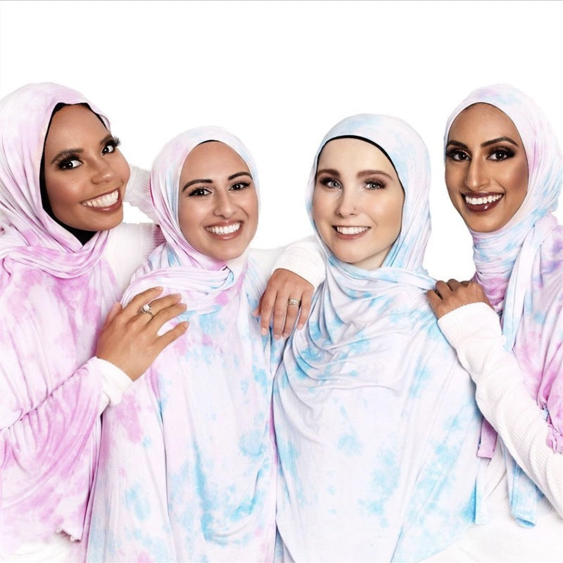 Cotton Modal Tie-dye Shawl Scarf Hijab
