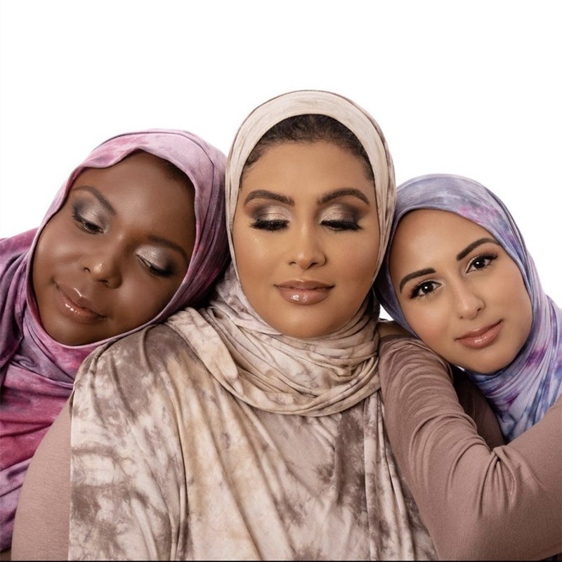 Cotton Modal Tie-dye Shawl Scarf Hijab